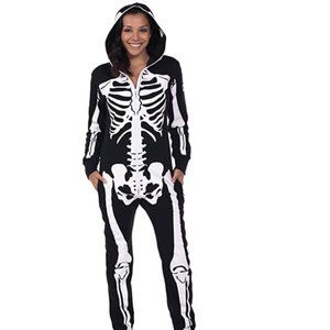 Tipsy Elves' Women's Skeleton Halloween Jumpsuit